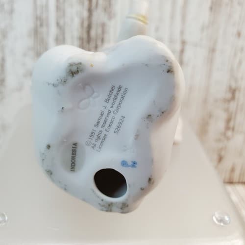 Samuel J Butcher Porcelain Elephant Figurine Enesco How Can I Ever Forget You - Thumbnail 5