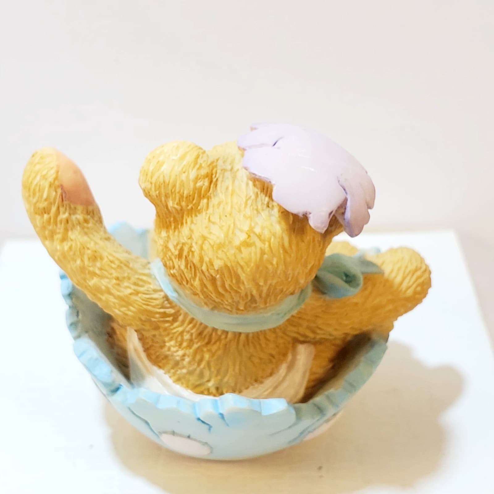 Vtg 1994 Cherished Teddies Bunny Just In Time For Spring Figurine Baby Easter - Thumbnail 3
