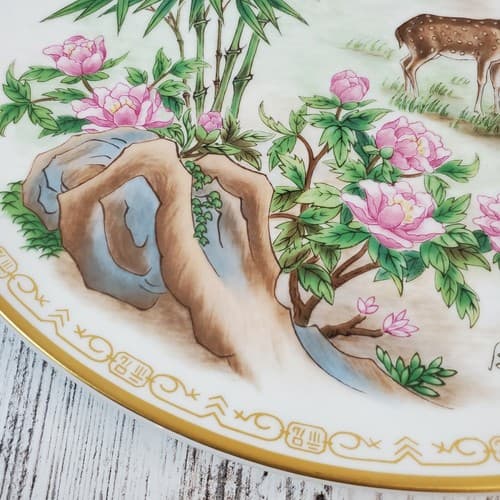 Vtg Edward Marshall Boehm Life's Best Wishes Plate Collection "PROSPERITY" 1981 - Thumbnail 5