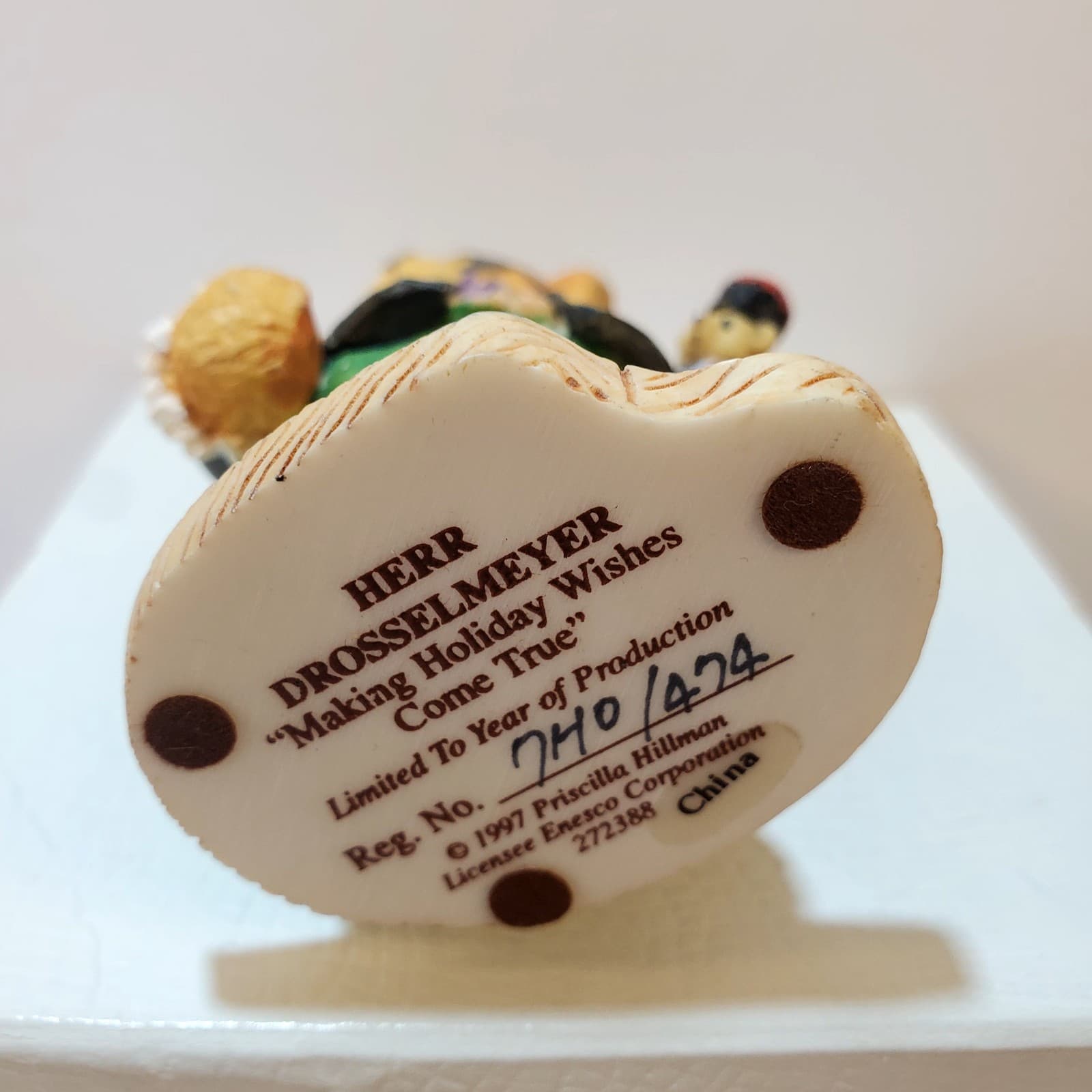 Vtg 1997 Cherished Teddies Herr Drosselmeyer Making Holiday Wishes Come True - Thumbnail 5