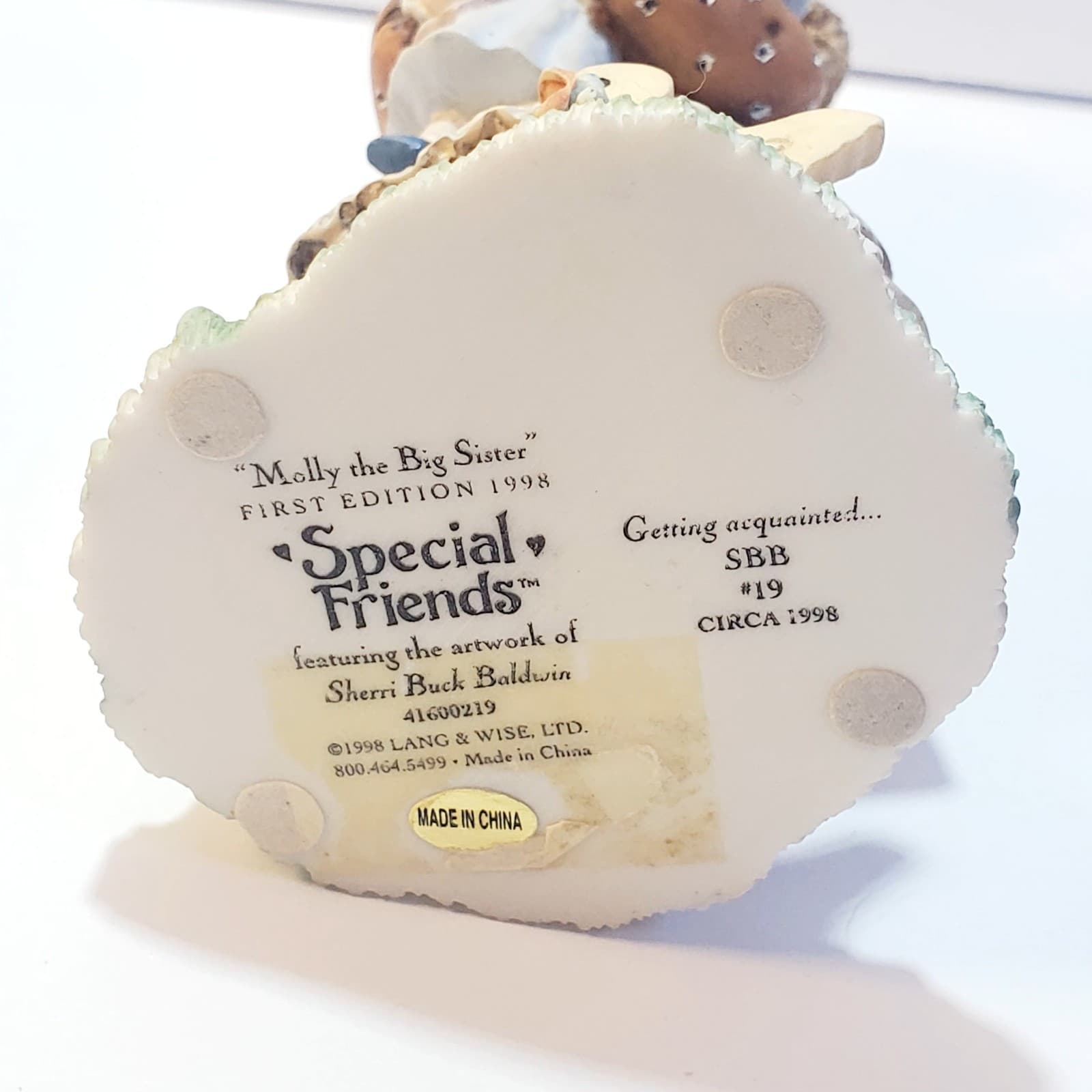 Vintage 1998 Special Friends Sherri Buck Baldwin Figurine Molly The Big Sister - Thumbnail 6