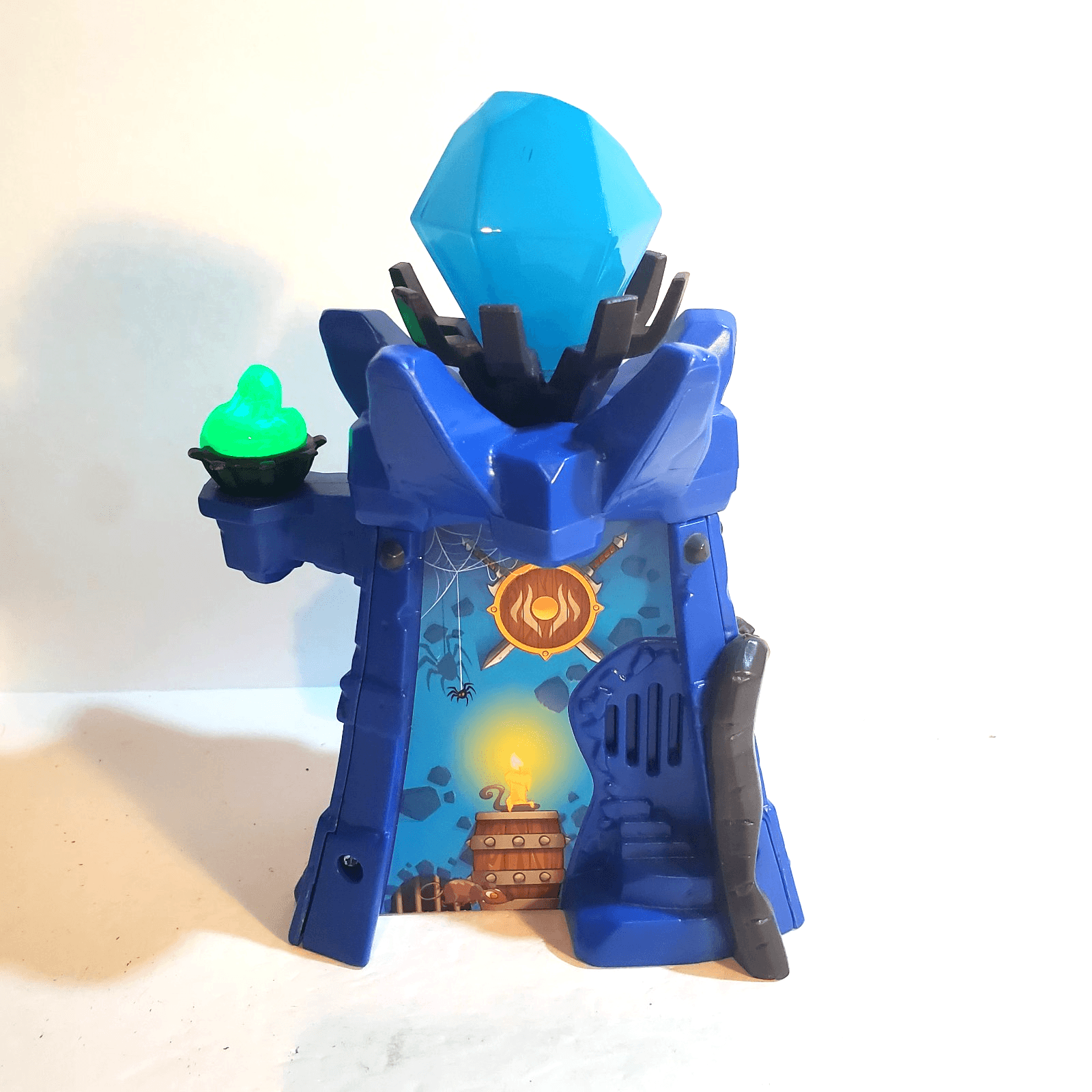 Magical Wizard Tower Playset Of Dragons Fairies Wizards Blue Castle Tested Works