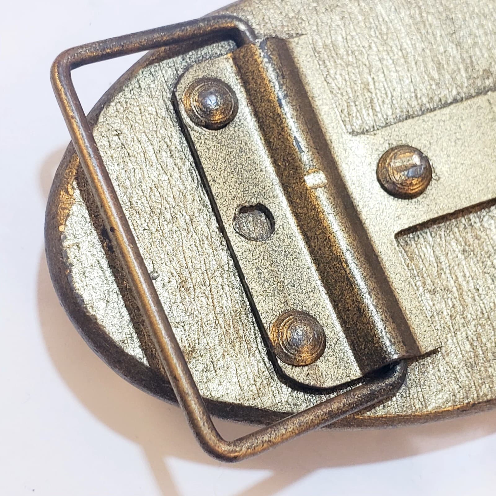 Vtg Brass Tone Metal Flying Mallard Ducks Geese Waterfowl Belt Buckle Hunting - Thumbnail 9