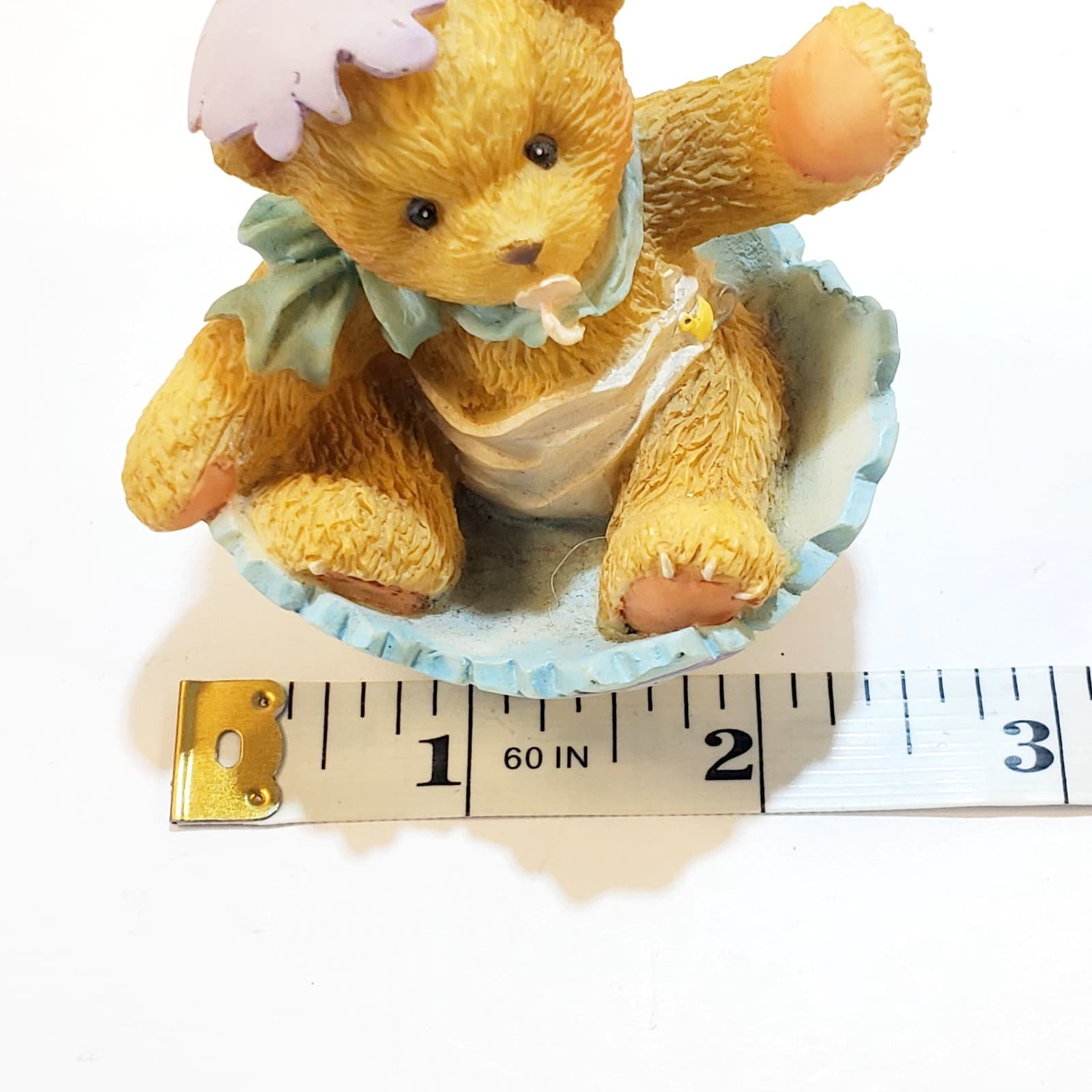 Vtg 1994 Cherished Teddies Bunny Just In Time For Spring Figurine Baby Easter - Thumbnail 7