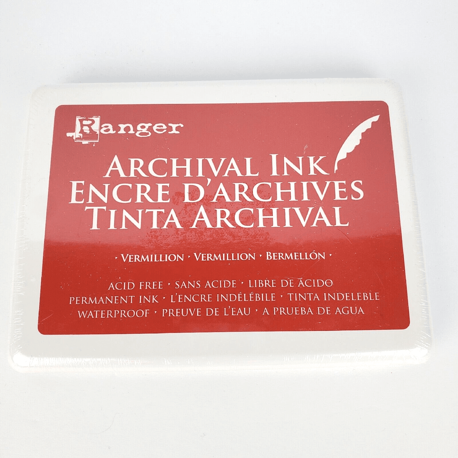 Ranger Archival Ink JUMBO Pad Vermillion A3P30522 Brand NEW! Sealed Acid Free