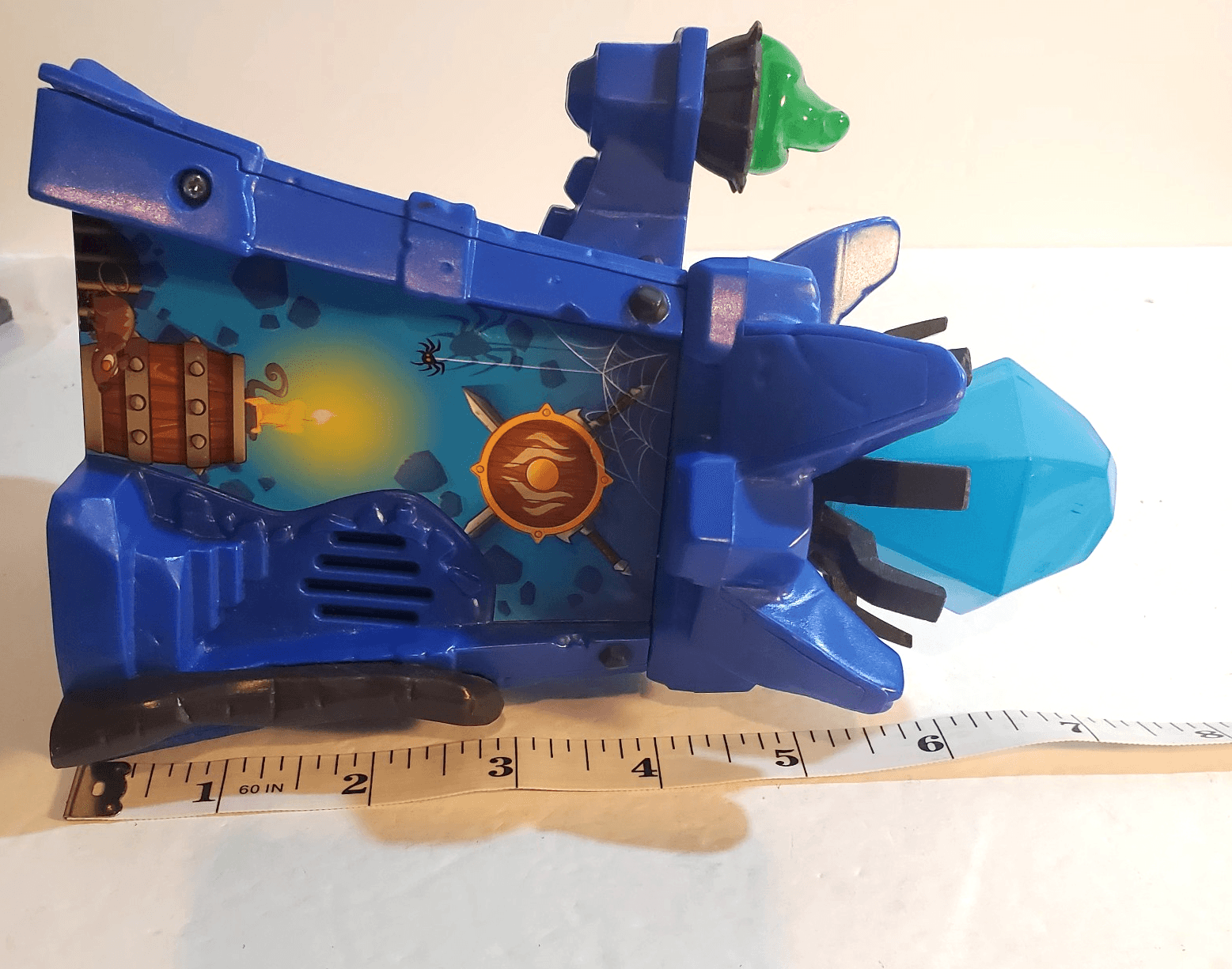 Magical Wizard Tower Playset Of Dragons Fairies Wizards Blue Castle Tested Works - Thumbnail 8