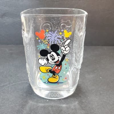 McDonalds 2000 Walt Disney World Celebration Glass Magic Kingdom Mickey Mouse