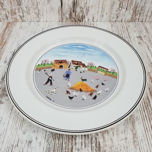 Villeroy & Boch Porcelain Design Naif Laplau Salad Plate #3 Country Yard