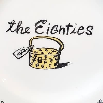 Pottery Barn Decade Salad Dessert Appetizer Plate The Eighties 8.25 inch - Thumbnail 2