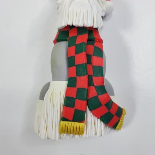 Home Interiors & Gifts Poly Clay Scottie Dog Schnauzer Christmas Ornaments NWT - Thumbnail 4