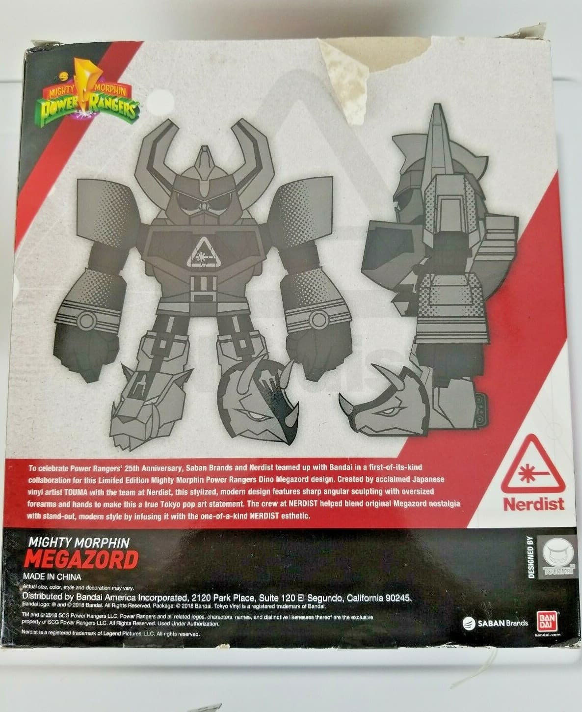Bandai Tokyo Vinyl Mighty Morphin Power Rangers Megazord Dino 25th Anniv Nerdist - Thumbnail 4