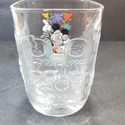 McDonalds 2000 Walt Disney World Celebration Glass Magic Kingdom Mickey Mouse - Thumbnail 4