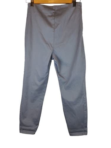 Liverpool Women's Size 10 Gray Microfiber Pull-on Crop Leggings Pants