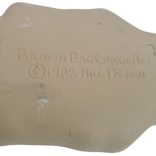 Vtg 1988 Brown Bag Cookie Mold Standing Raggedy Ann Doll Folk Art 8" Retired - Thumbnail 4