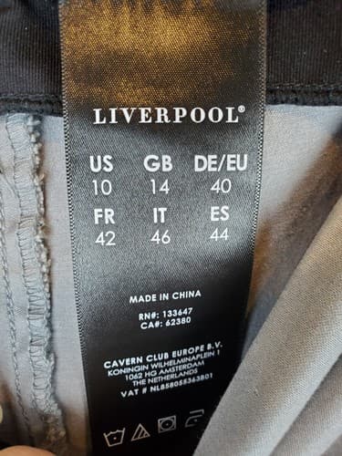 Liverpool Women's Size 10 Gray Microfiber Pull-on Crop Leggings Pants - Thumbnail 4