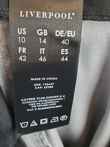 Liverpool Women's Size 10 Gray Microfiber Pull-on Crop Leggings Pants - Thumbnail 6