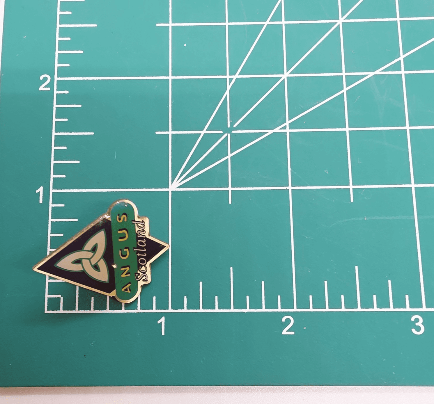 Vtg Angus Scotland Crest Souvenir Travel Collectible Scottish Tack Lapel Pin - Thumbnail 4