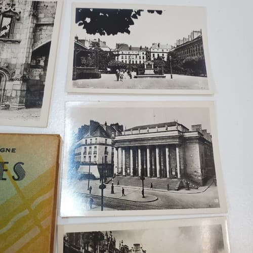 Vintage Photos Nantes France Black And White Photo Souvenir Lot 20 Pictures - Thumbnail 5