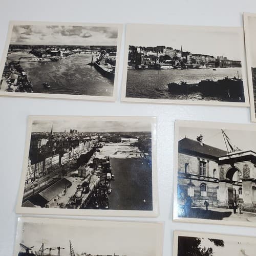 Vintage Photos Nantes France Black And White Photo Souvenir Lot 20 Pictures - Thumbnail 7