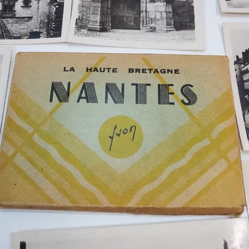 Vintage Photos Nantes France Black And White Photo Souvenir Lot 20 Pictures - Thumbnail 4