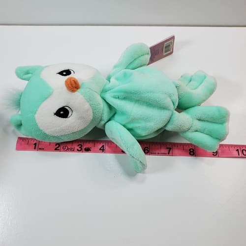 Vtg Precious Moments Tender Tails TEAL OWL 9" Bean Bag Plush Stuffed Animal Toy - Thumbnail 9