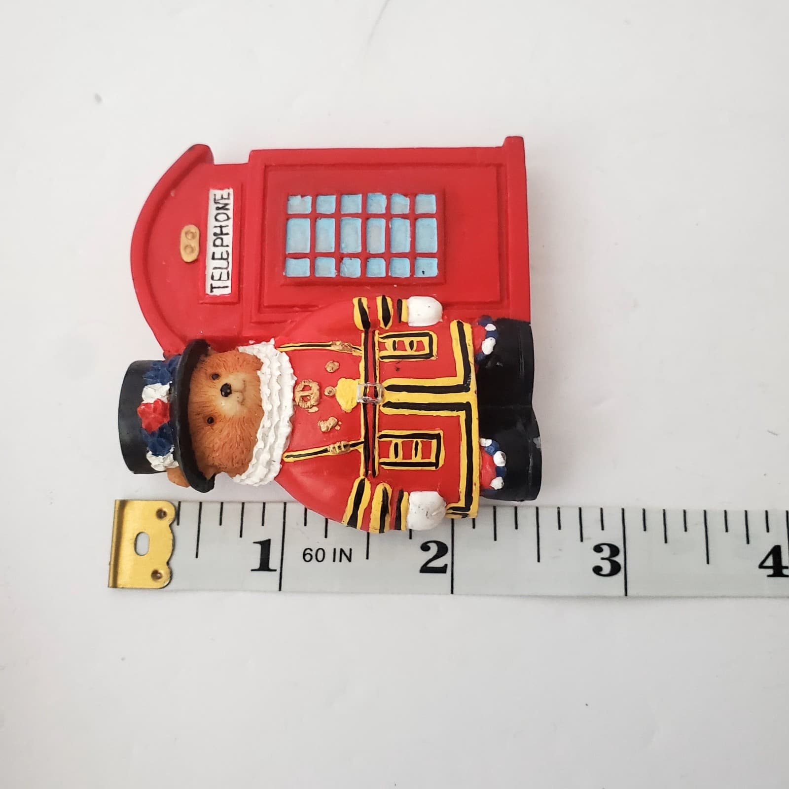 London Souvenir Magnet Beefeater Guard Bear Red Telephone Booth UK Travel - Thumbnail 3