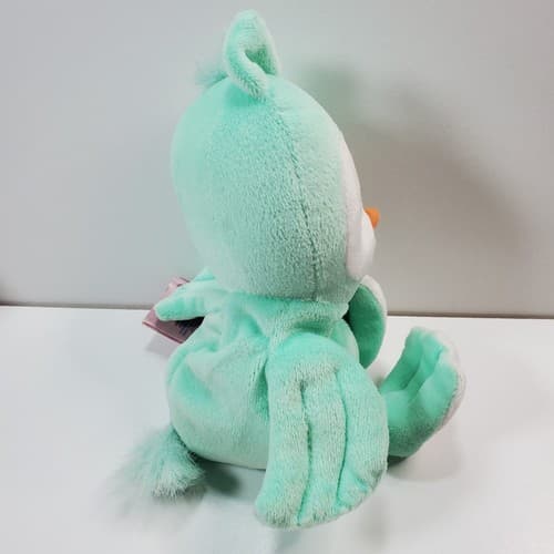 Vtg Precious Moments Tender Tails TEAL OWL 9" Bean Bag Plush Stuffed Animal Toy - Thumbnail 2