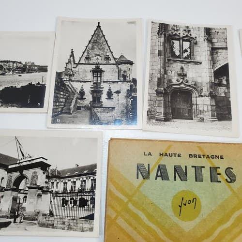 Vintage Photos Nantes France Black And White Photo Souvenir Lot 20 Pictures - Thumbnail 6