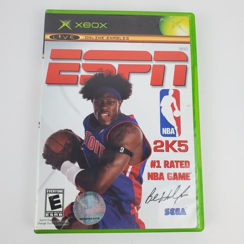 Xbox Live ESPN 2K5 NBA Video Game Complete with Manual Basketball