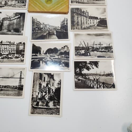 Vintage Photos Nantes France Black And White Photo Souvenir Lot 20 Pictures - Thumbnail 3