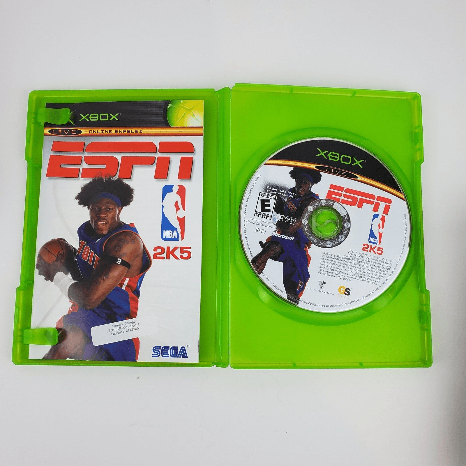 Xbox Live ESPN 2K5 NBA Video Game Complete with Manual Basketball - Thumbnail 3