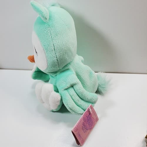 Vtg Precious Moments Tender Tails TEAL OWL 9" Bean Bag Plush Stuffed Animal Toy - Thumbnail 4