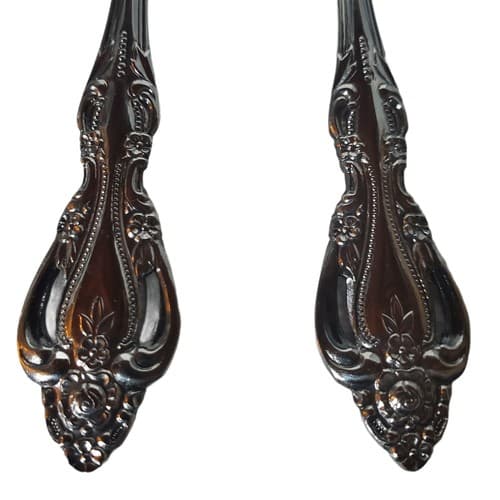 Imperial CHALMETTE Stainless Korea Grapefruit Spoons 6" Flatware Floral Set 4 - Thumbnail 3