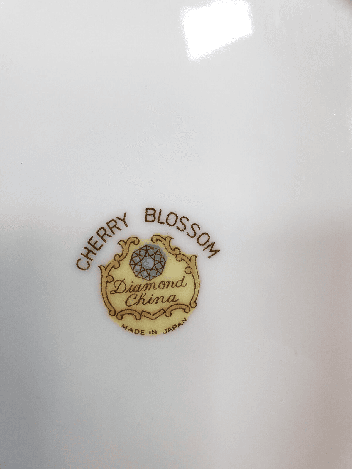 Vintage Diamond China CHERRY BLOSSOM made In Japan Salad Plate 7.5" Set of 4 - Thumbnail 5