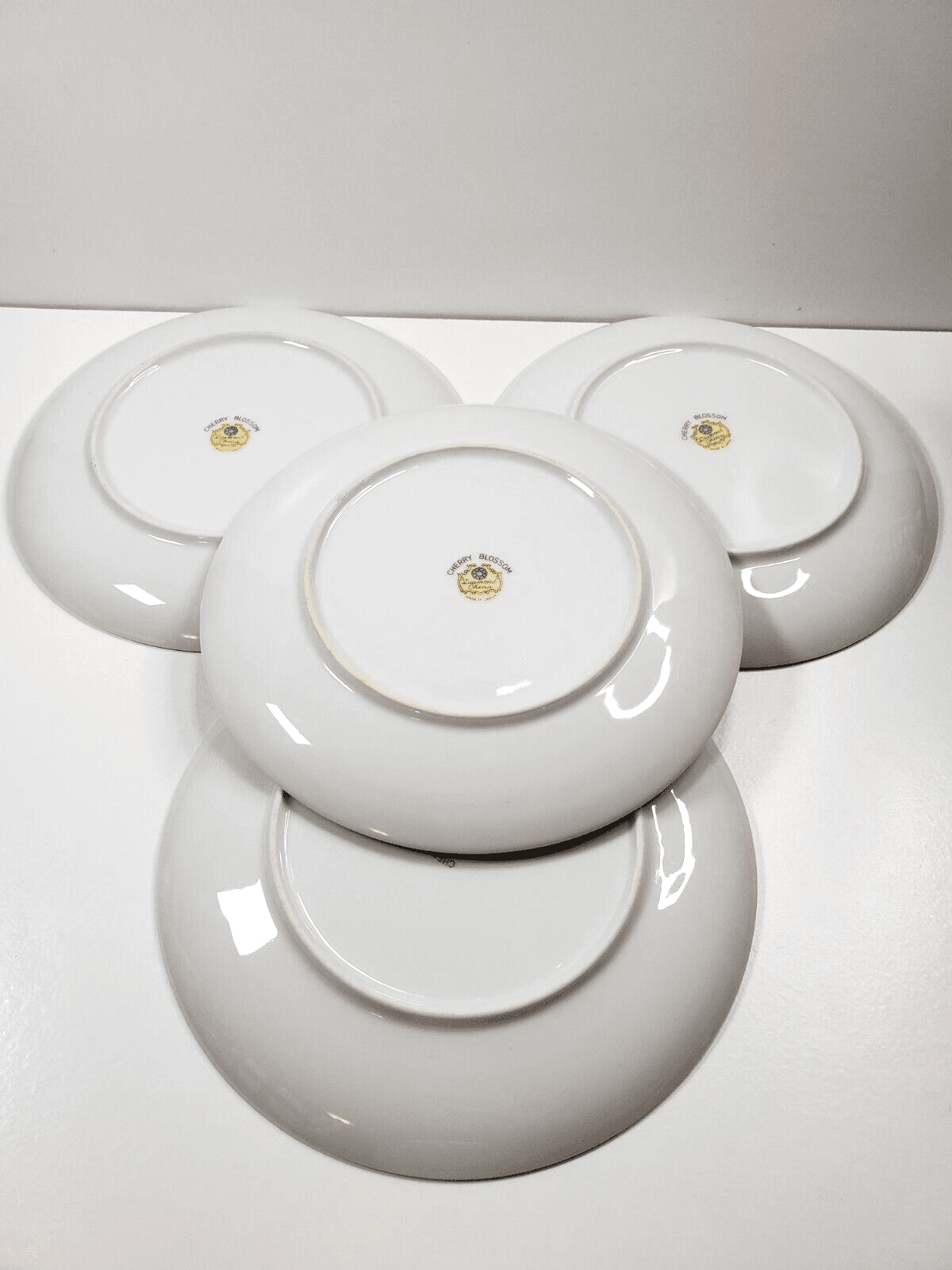 Vintage Diamond China CHERRY BLOSSOM made In Japan Salad Plate 7.5" Set of 4 - Thumbnail 4