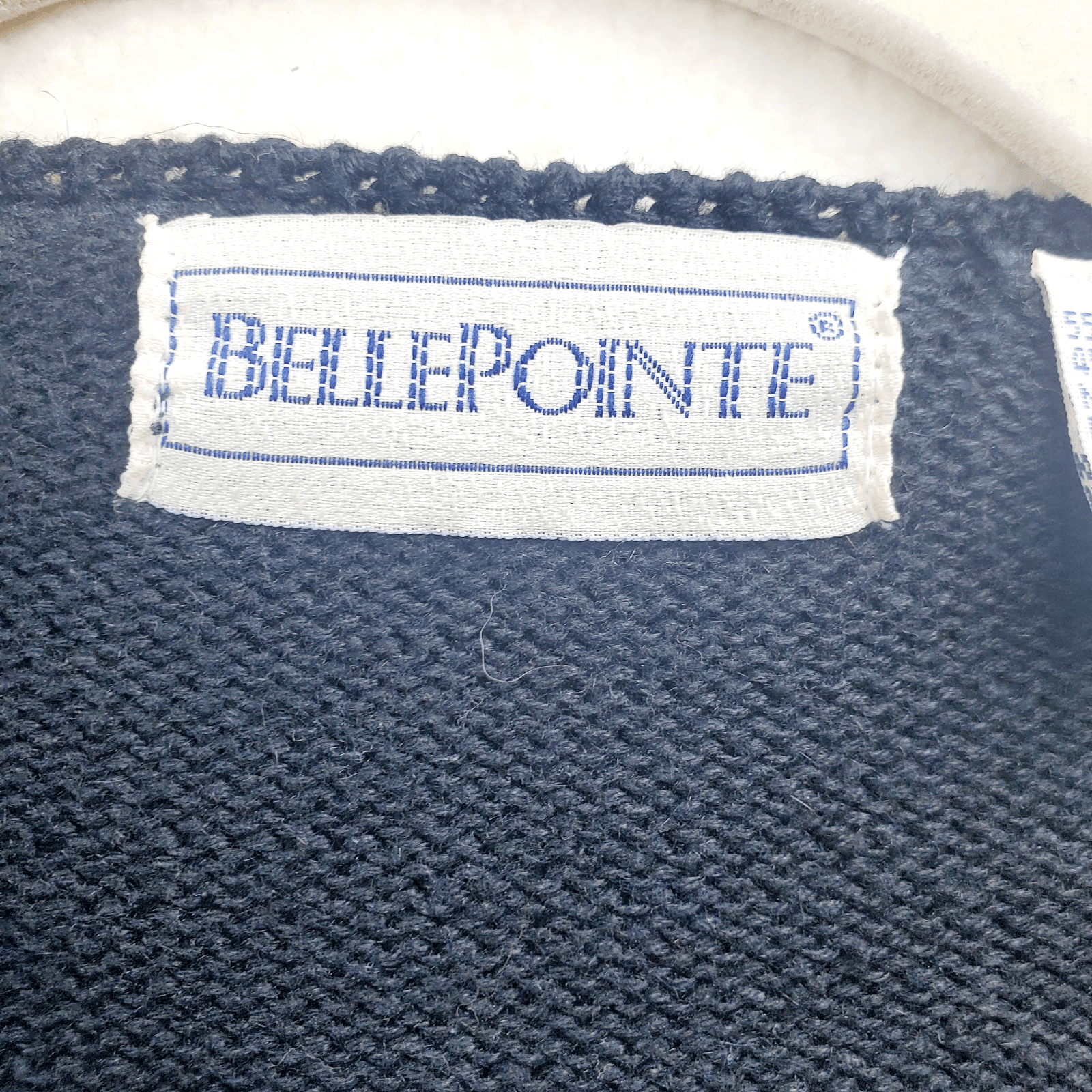 Vtg Belle Pointe Cardigan Sweater Size L PARIS Eiffel Tower Applique Embroidery - Thumbnail 2