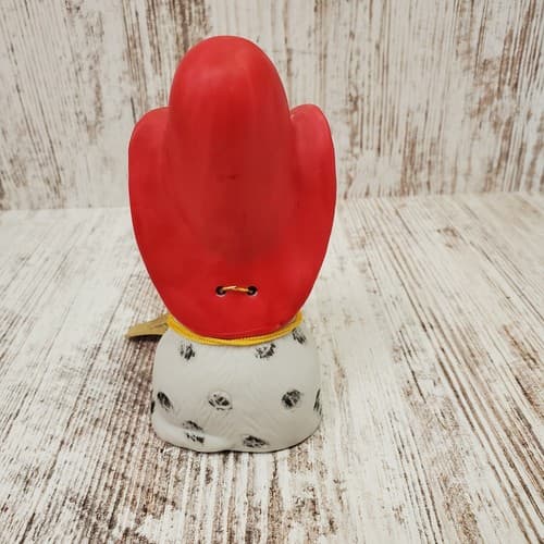 Vintage JASCO 1980 Critter Bells Bisque Porcelain Dalmation Dog Firehouse w tag - Thumbnail 6