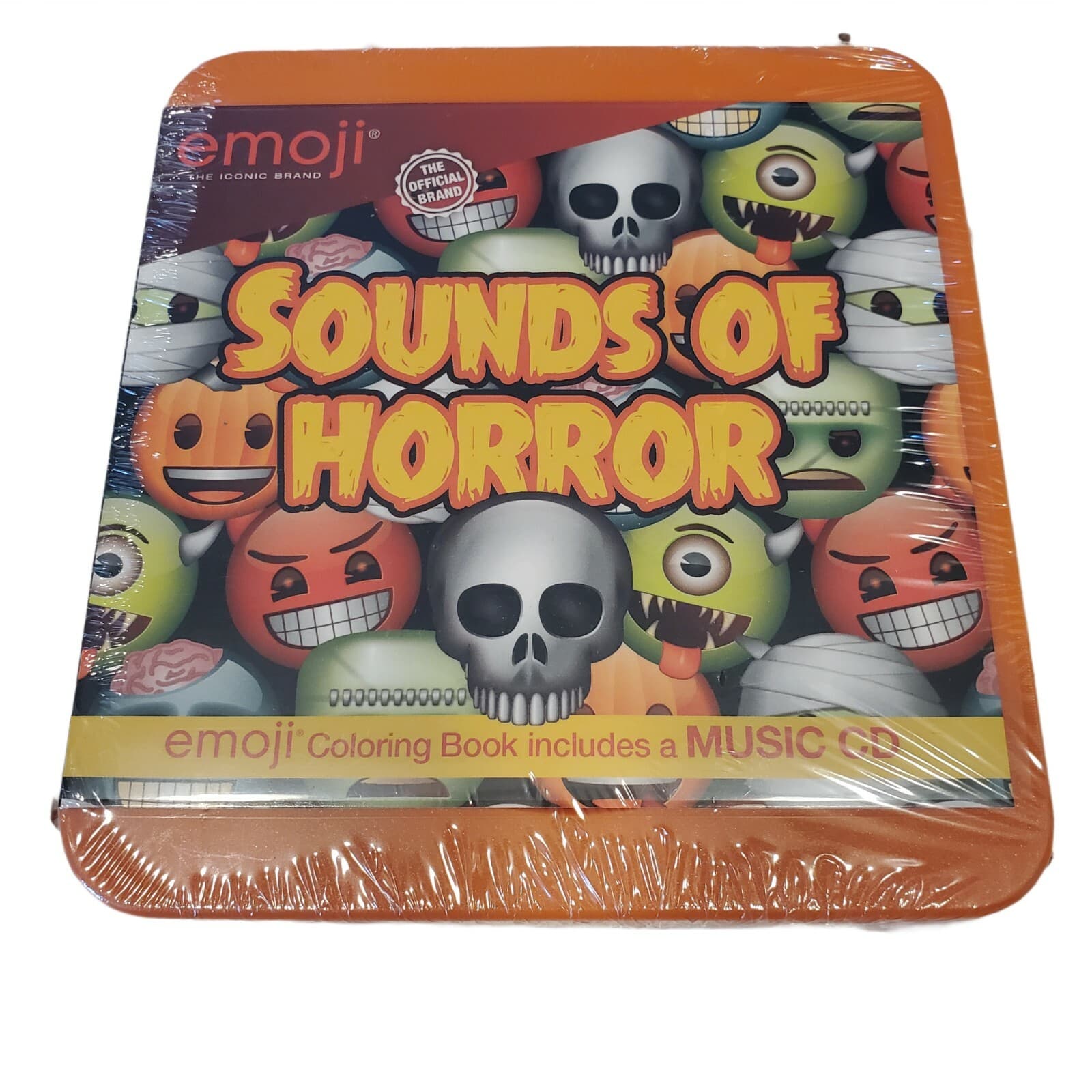Emoji Sounds of Horror Music CD With 20 Coloring Pages New Sealed