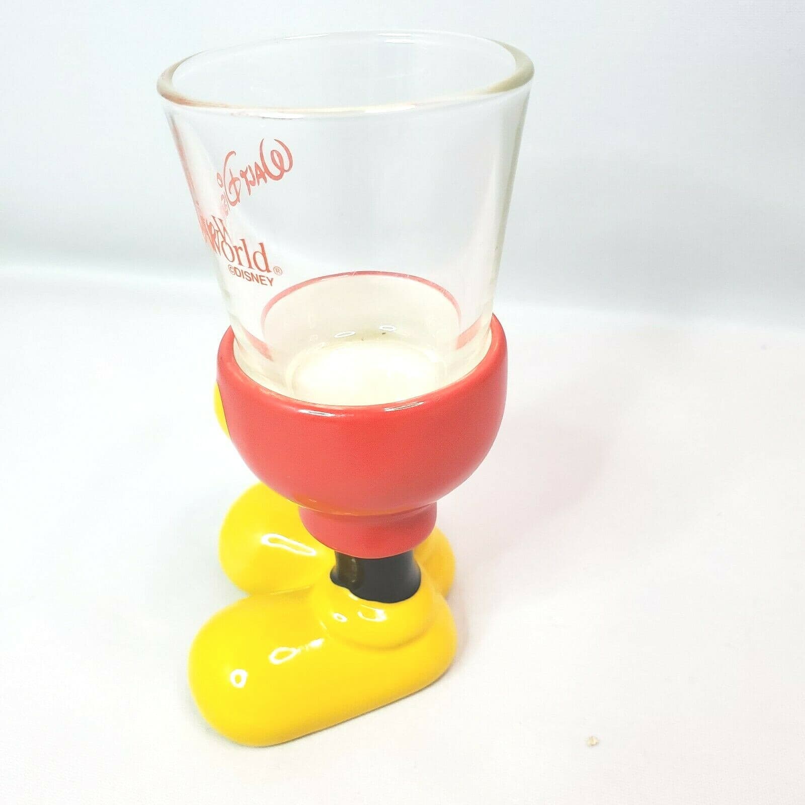 Vintage Disney World Disney Land Mickey Mouse Body Shot Glass Man Cave Bar - Thumbnail 2