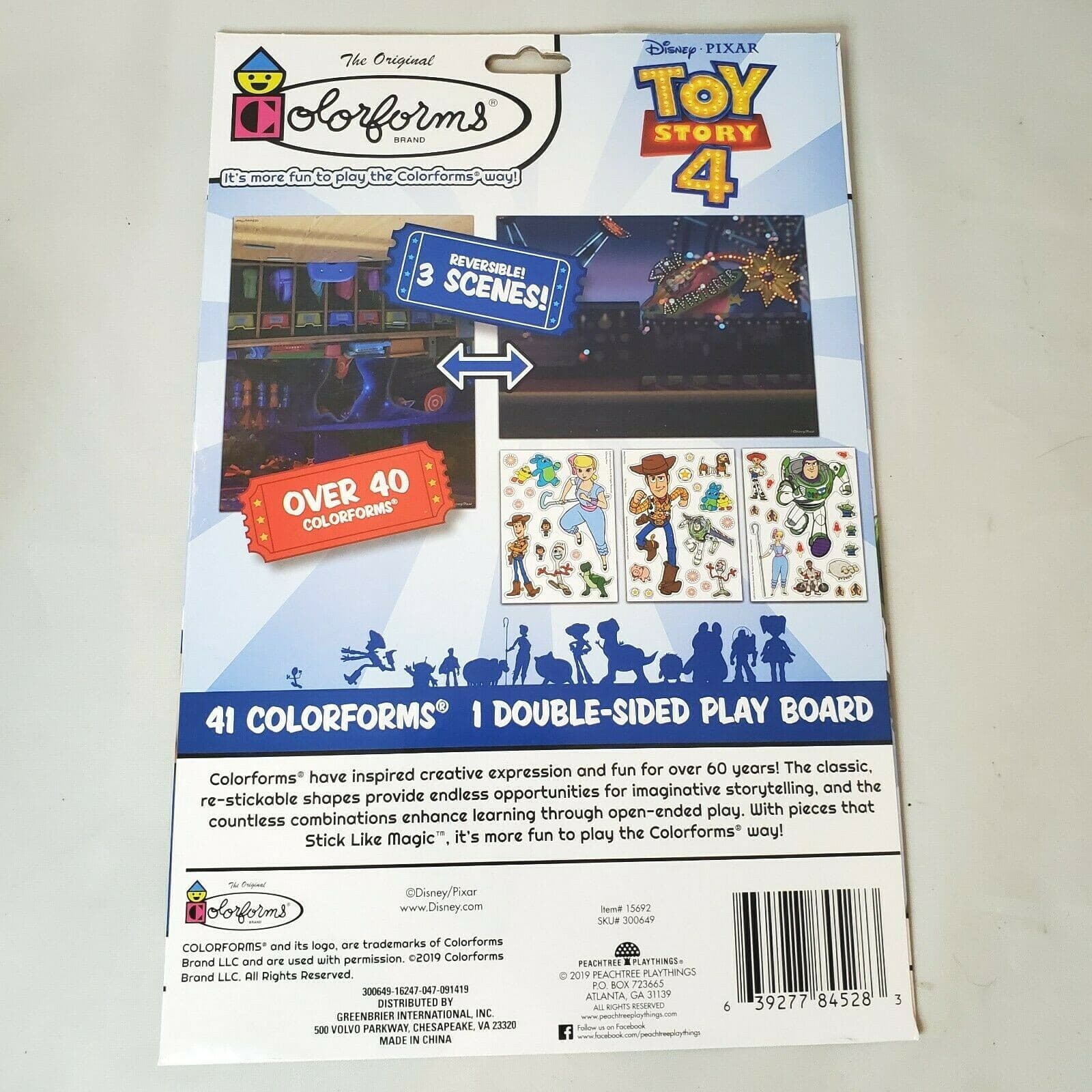 Disney Pixar Toy Story 4 Colorforms Picture Sticker Story Adventure Toy Activity - Thumbnail 2