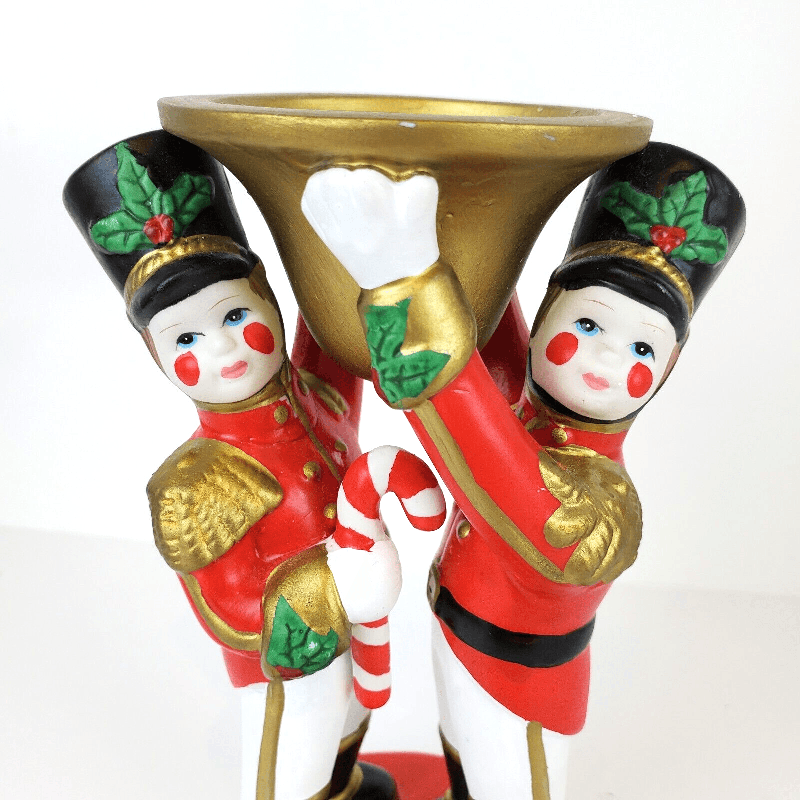 Partylite Christmas Holiday Soldiers Taper Candle Holder Toy Soldier 6.25" Tall - Thumbnail 2