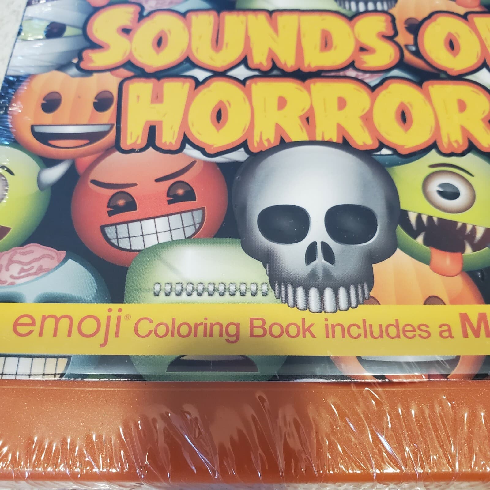 Emoji Sounds of Horror Music CD With 20 Coloring Pages New Sealed - Thumbnail 3
