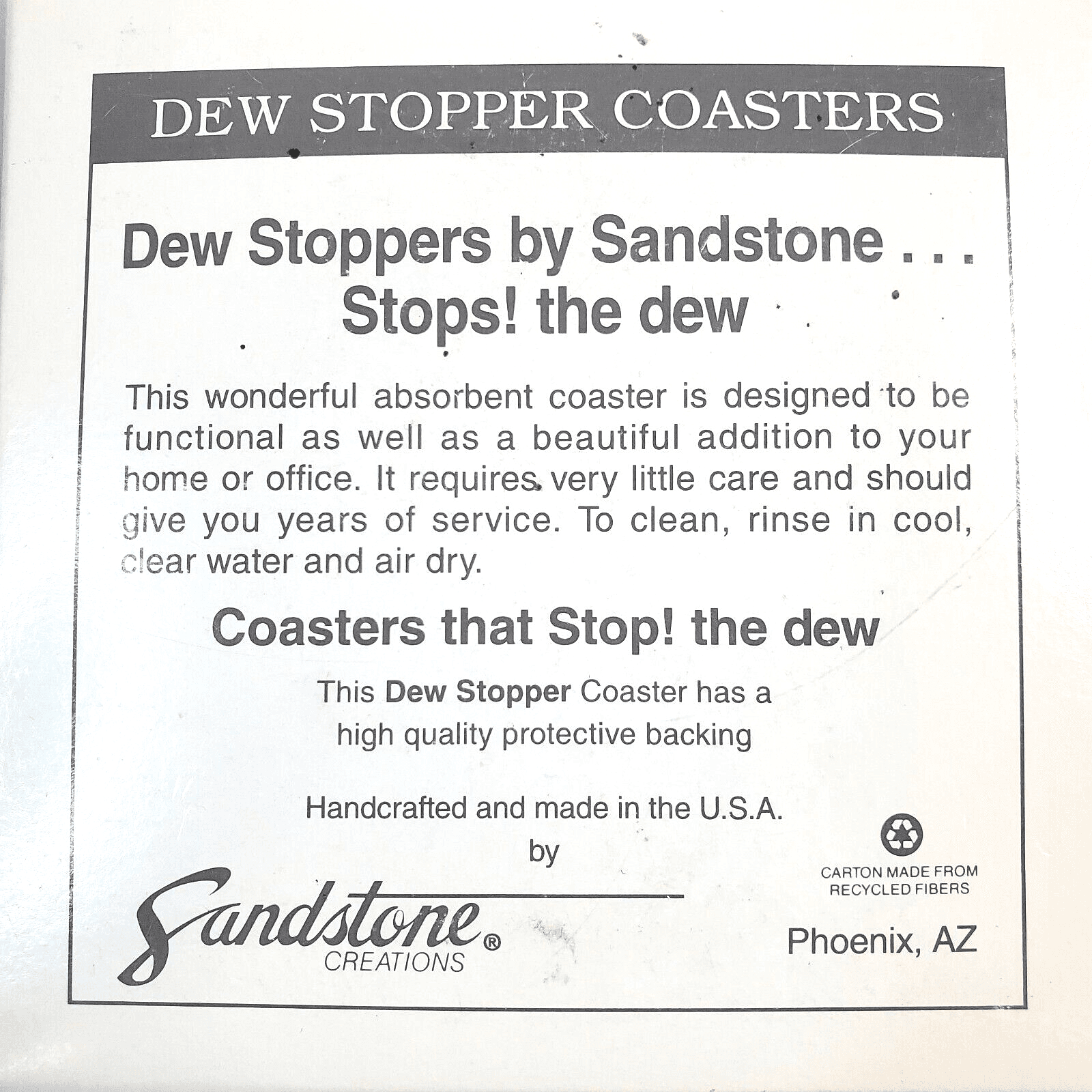 Vtg Ted DeGrazia Southwestern Sandstone Dew Stopper Round Coaster Set 4" - Thumbnail 8