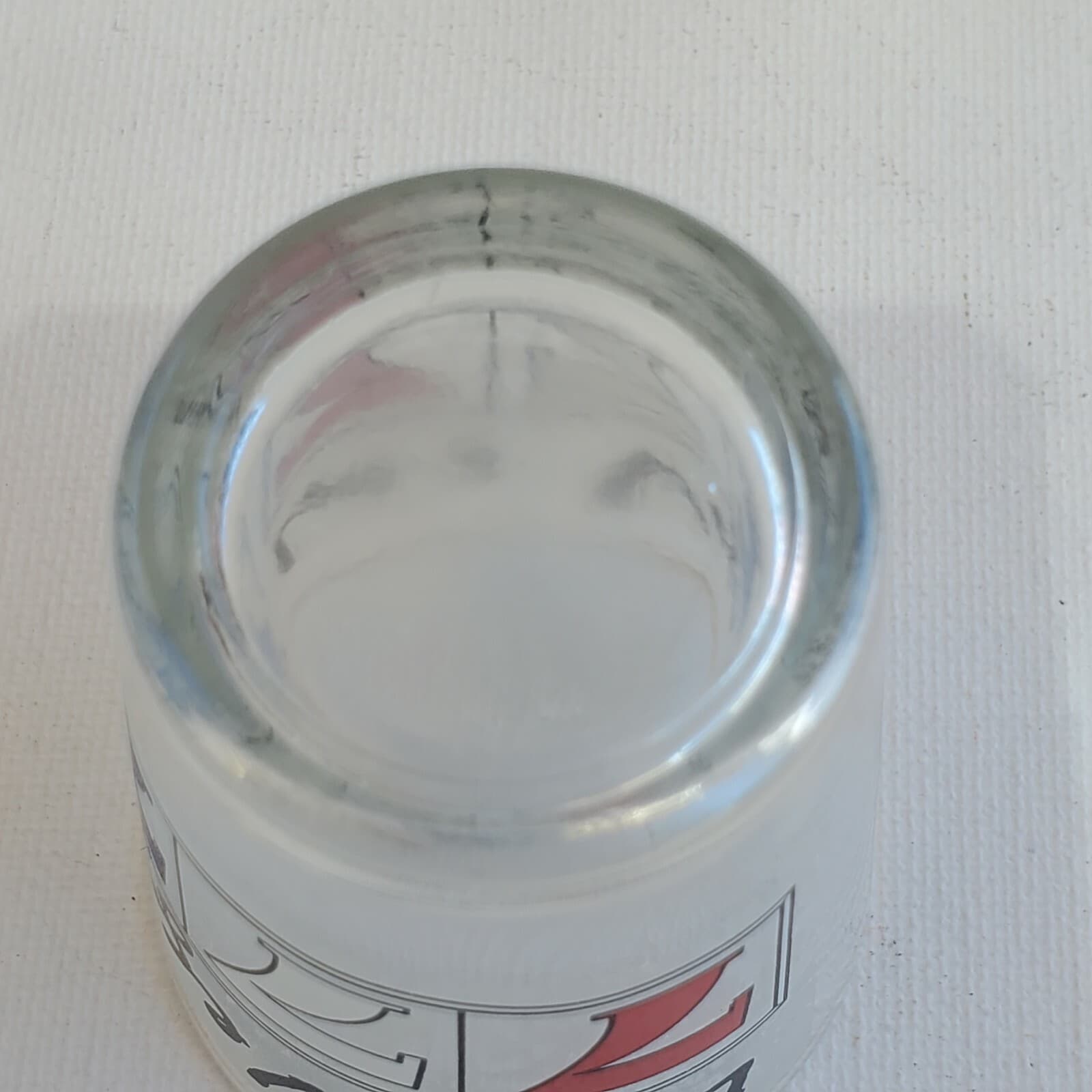 Las Vegas Shot Glass 7's Slots Cards Two-Sided Frosted Red White Blue Souvenir - Thumbnail 6