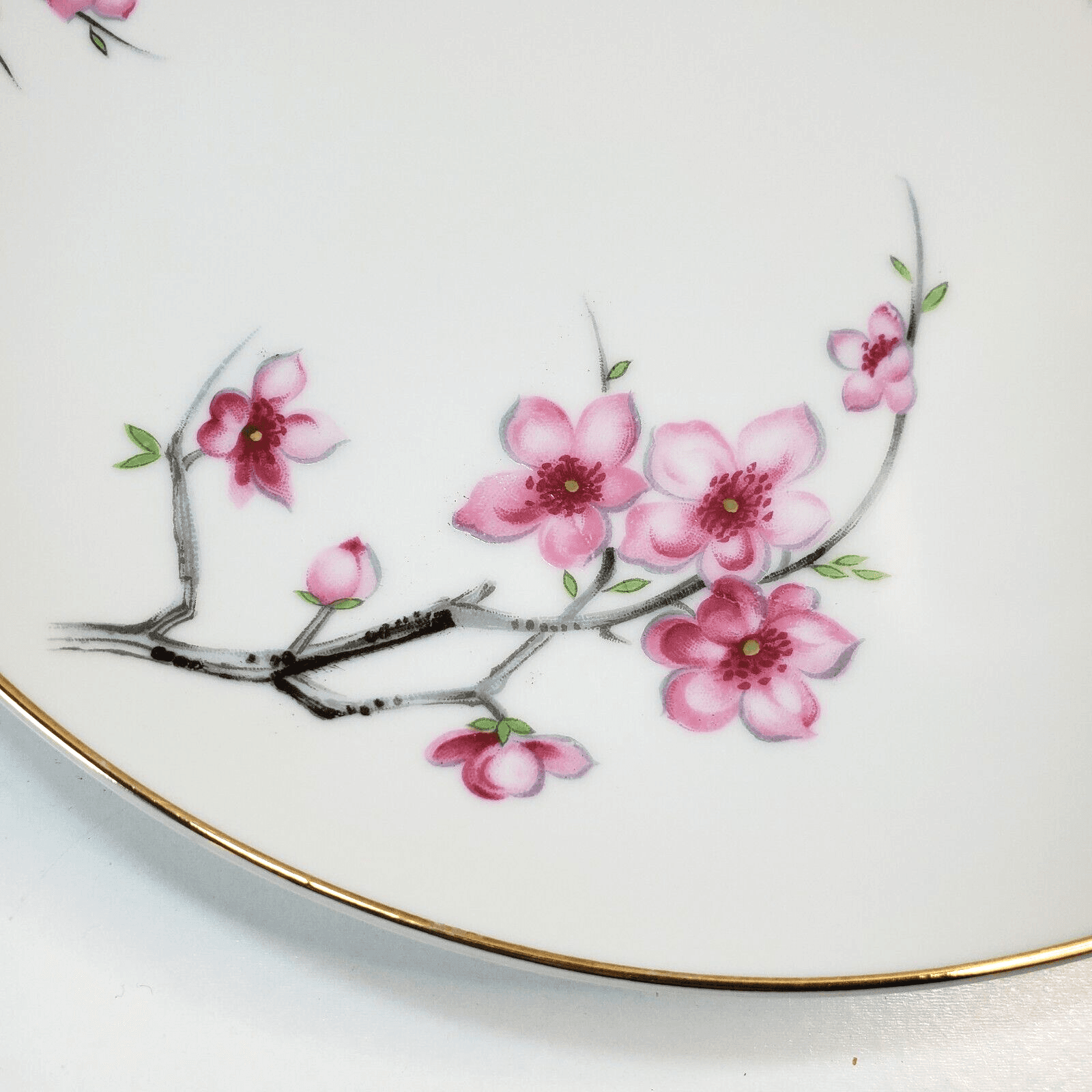 Vintage Diamond China CHERRY BLOSSOM made In Japan Dinner Plate 9" Replacement - Thumbnail 2