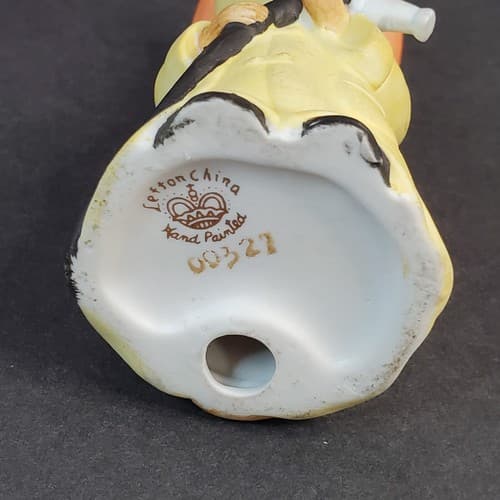 Vintage Lefton Hand Painted Mouse Fireman Firefighter Figurine - Thumbnail 5