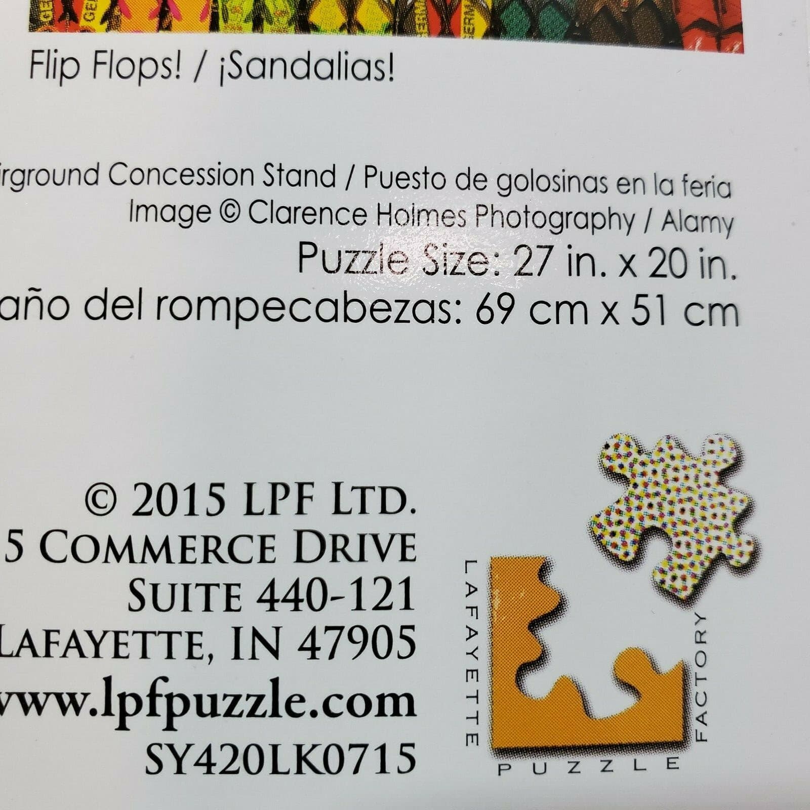 Colorluxe Candy Factory Fairground Concesssion Stand 1000 PC Jigsaw Puzzle New - Thumbnail 6