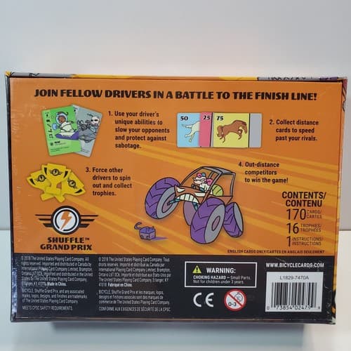 Shuffle Grand Prix Racing Card Game by Bicycle 2-4 Players 13+ 2018 New Sealed - Thumbnail 4