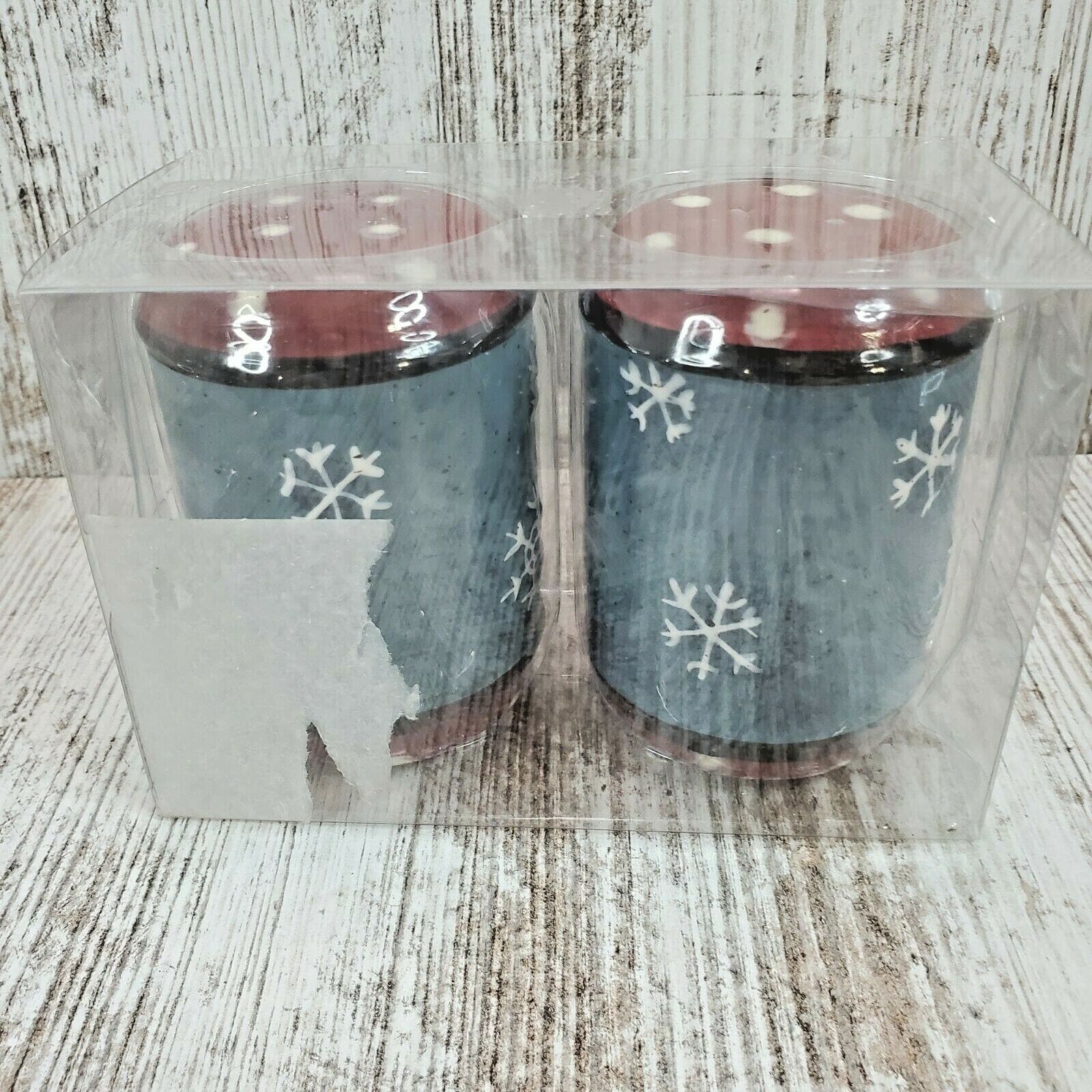 CIB 44T365 Christmas Salt and Pepper Shakers Snowflakes Winter Snowmen 3.25" - Thumbnail 4