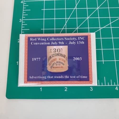 Red Wing Pottery Collectors Society 2003 Convention Pinback Button - Thumbnail 3